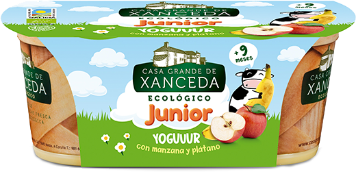Junior Yogur Ecológico con Manzana y Plátano